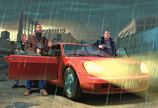 Grand Theft Auto IV - Подборка качественного фанарта по играм серии GTA