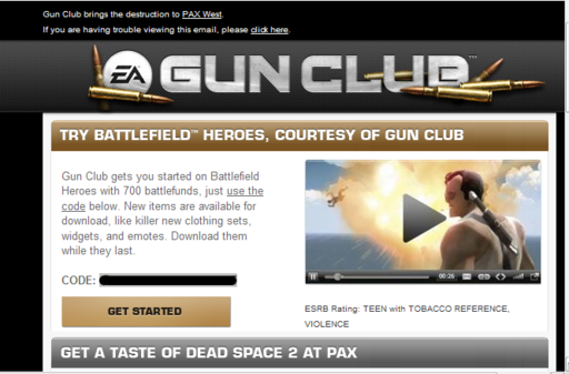 Battlefield Heroes - 700 battlefunds from EA's Gunclub