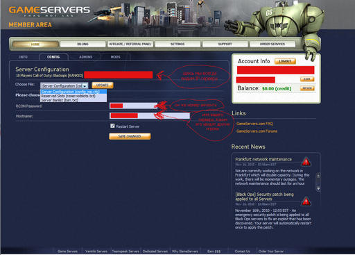 Call of Duty: Black Ops - Настройка рангового сервера Call of Duty: Black Ops